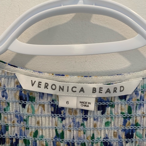 Veronica Beard Darrah floral print mini dress. Size 6 - Picture 8 of 10